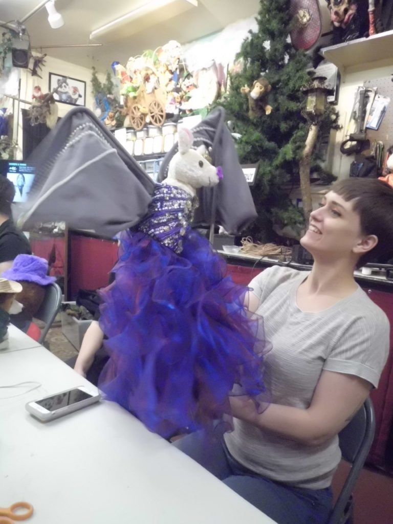 Making puppets at the Portland Puppet Museum!